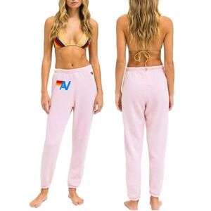 Aviator Nation Logo Sweatpants Light Pink Women's XS